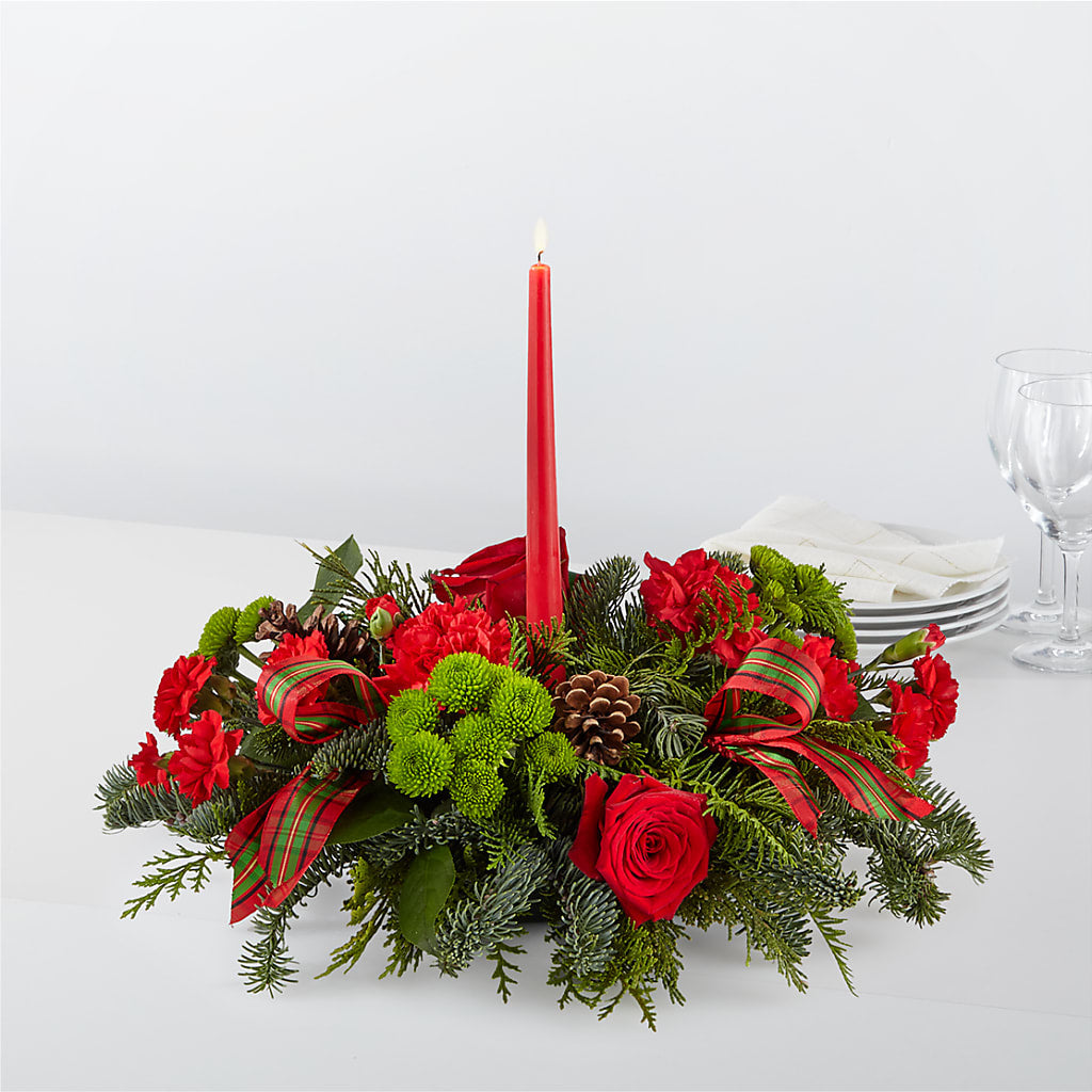 By the Candlelight Centerpiece – HELEN'S FLORIST AND GARDEN CENTER, Whitehouse Station NJ