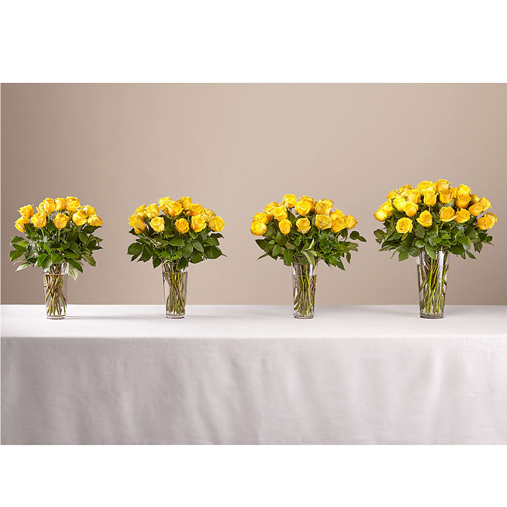 Long Stem Yellow Rose Bouquet – HELEN'S FLORIST AND GARDEN CENTER, Whitehouse Station NJ