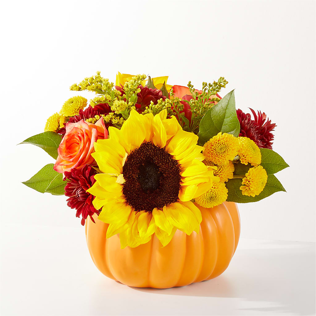 Golden Gourd Pumpkin Bouquet – HELEN'S FLORIST AND GARDEN CENTER, Whitehouse Station NJ
