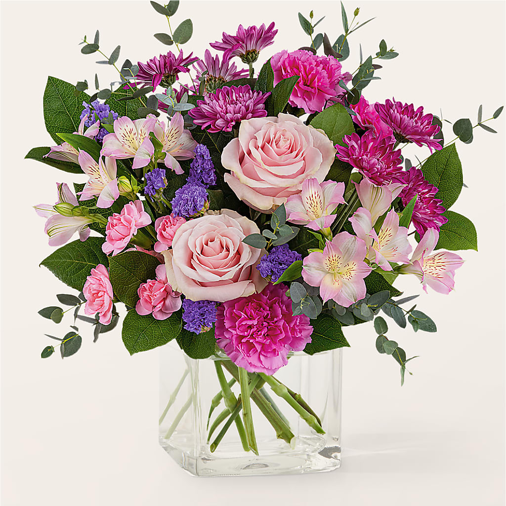 Rosy Radiance Bouquet – HELEN'S FLORIST AND GARDEN CENTER, Whitehouse Station NJ