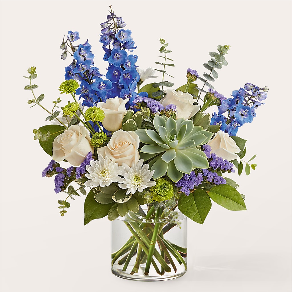 Cerulean Waves Bouquet – HELEN'S FLORIST AND GARDEN CENTER, Whitehouse Station NJ