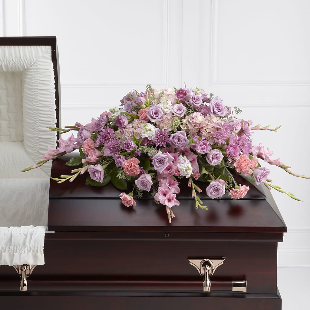 Immorata Casket Spray – HELEN'S FLORIST AND GARDEN CENTER, Whitehouse Station NJ