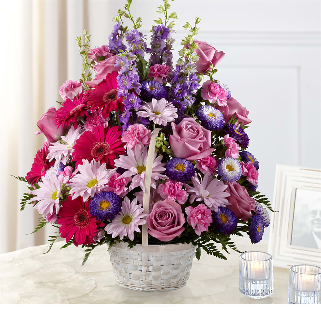 Pastel Peace Basket – HELEN'S FLORIST AND GARDEN CENTER, Whitehouse Station NJ