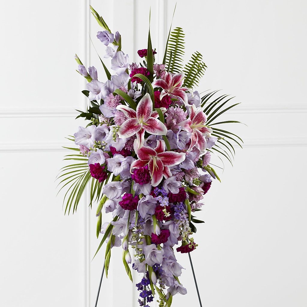 Tender Touch Standing Spray – HELEN'S FLORIST AND GARDEN CENTER, Whitehouse Station NJ