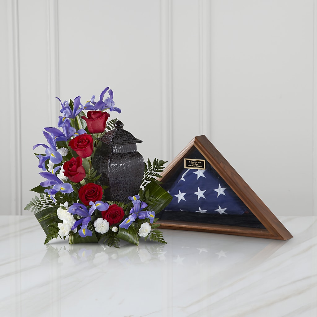 Patriotic Tribute Arrangement – HELEN'S FLORIST AND GARDEN CENTER, Whitehouse Station NJ