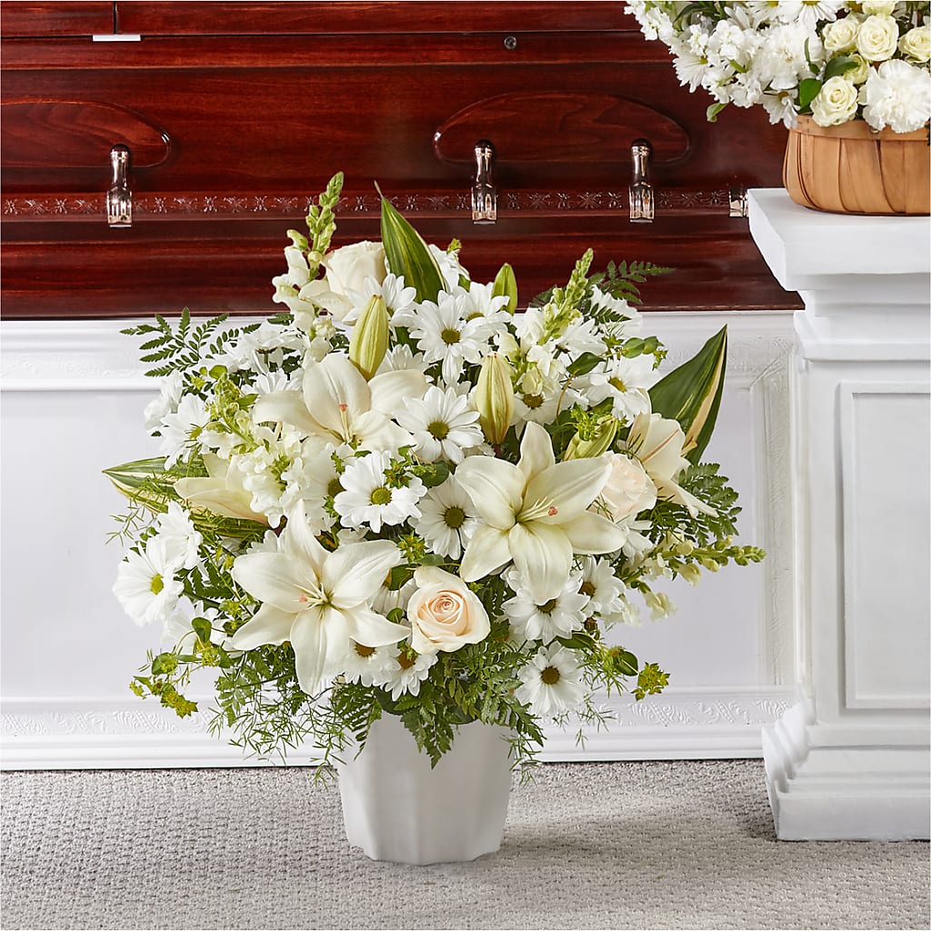 Thoughts of Tranquility Floor Basket – HELEN'S FLORIST AND GARDEN CENTER, Whitehouse Station NJ