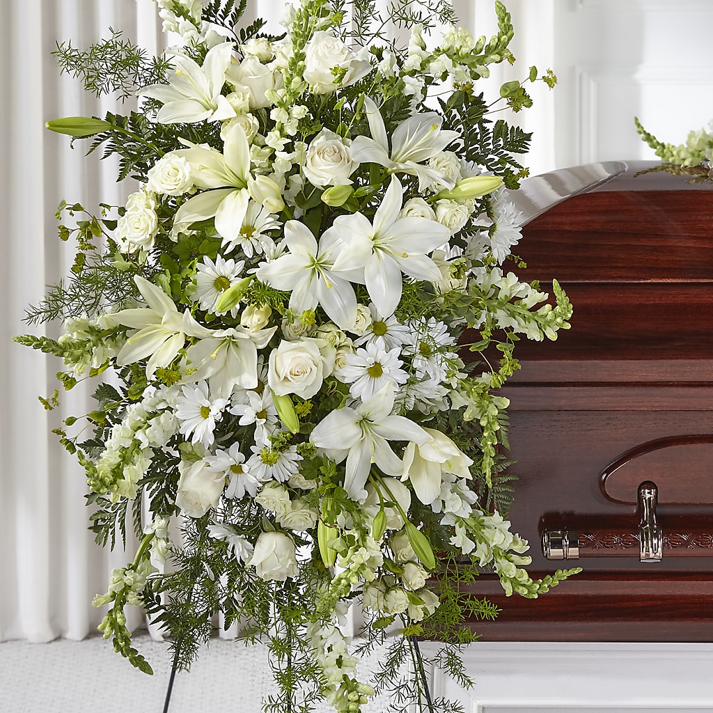 Loving Thoughts Standing Spray – HELEN'S FLORIST AND GARDEN CENTER, Whitehouse Station NJ