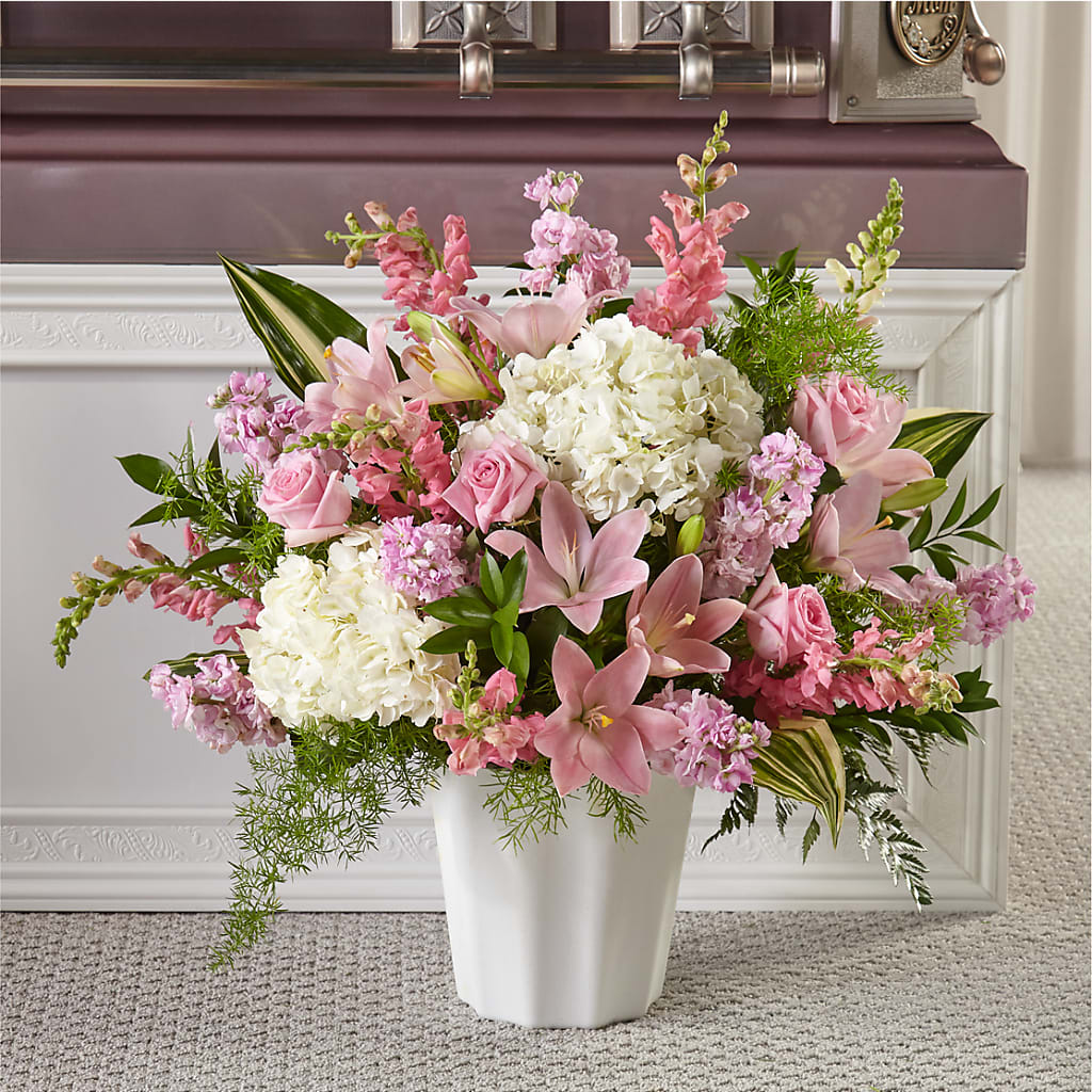 Simply Serene Floor Basket – HELEN'S FLORIST AND GARDEN CENTER, Whitehouse Station NJ