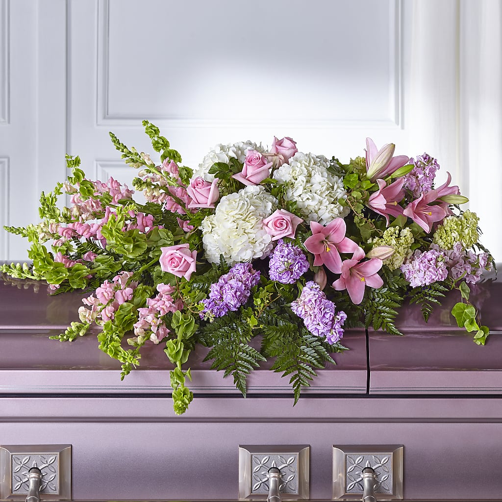 Life's Gratitude Casket Spray – HELEN'S FLORIST AND GARDEN CENTER, Whitehouse Station NJ