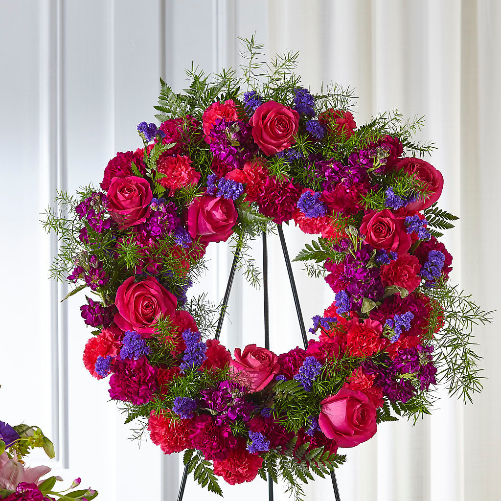 Calming Colors Wreath – HELEN'S FLORIST AND GARDEN CENTER, Whitehouse Station NJ