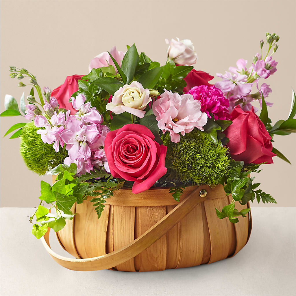 Radiance in Bloom Basket – HELEN'S FLORIST AND GARDEN CENTER, Whitehouse Station NJ