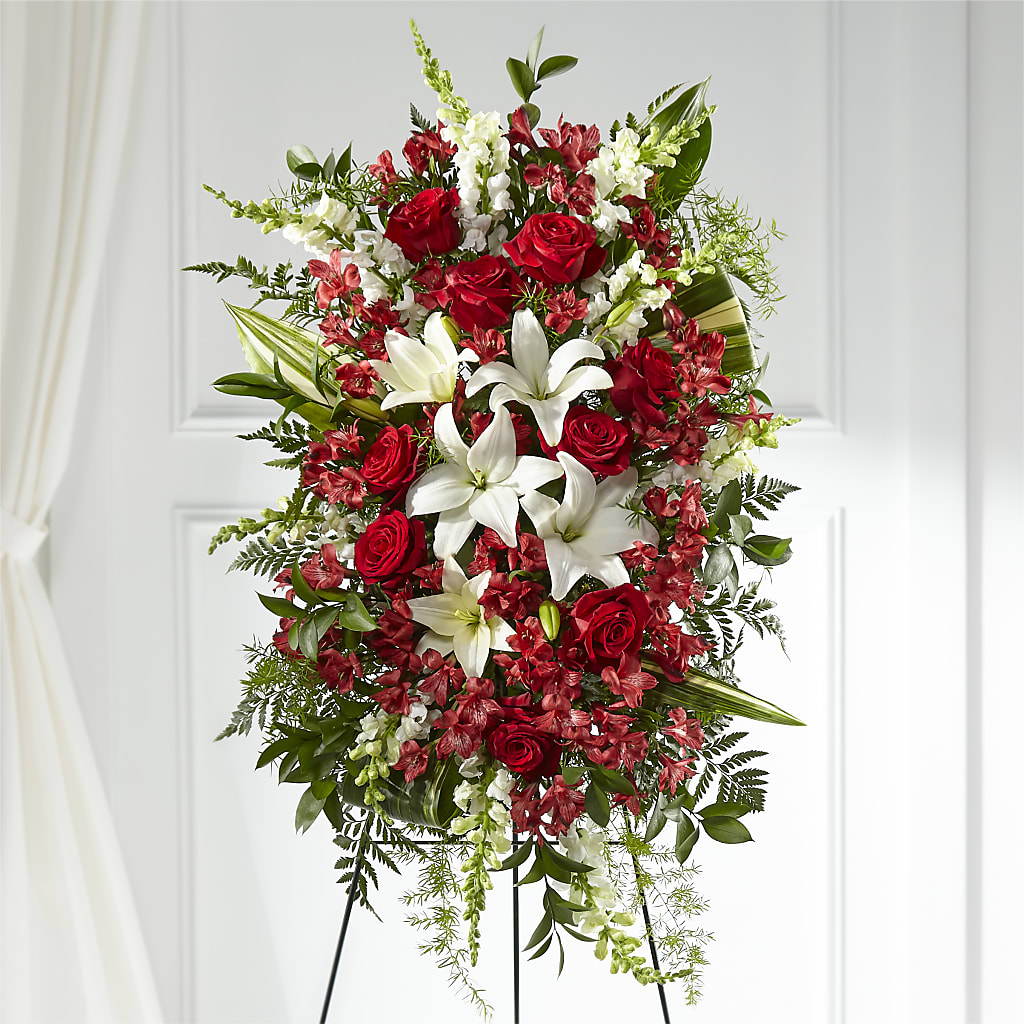Everlasting Memory Standing Spray – HELEN'S FLORIST AND GARDEN CENTER, Whitehouse Station NJ