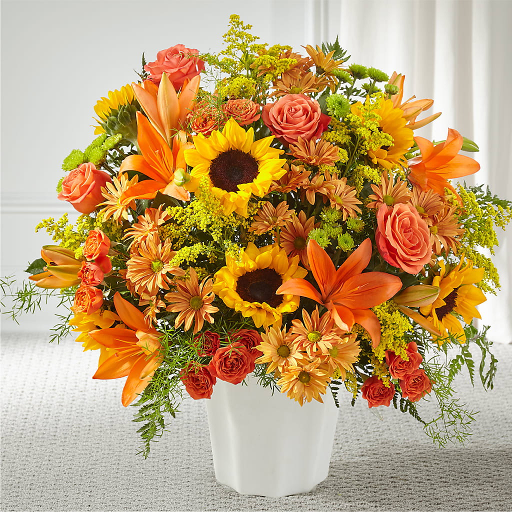 Harvest Thoughts Floor Basket – HELEN'S FLORIST AND GARDEN CENTER, Whitehouse Station NJ