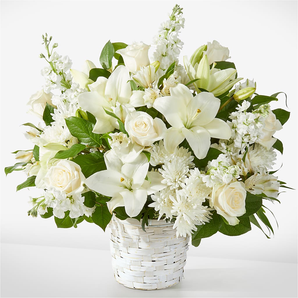 Peaceful Reflections Arrangement – HELEN'S FLORIST AND GARDEN CENTER, Whitehouse Station NJ