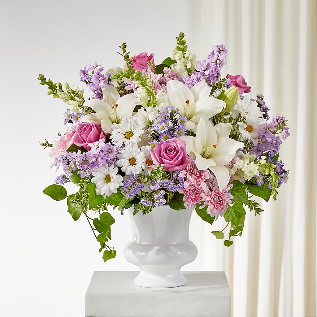 Remarkable Life Urn Arrangement – HELEN'S FLORIST AND GARDEN CENTER, Whitehouse Station NJ