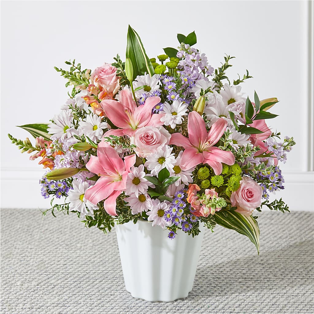 Abundant Compassion Floor Basket – HELEN'S FLORIST AND GARDEN CENTER, Whitehouse Station NJ