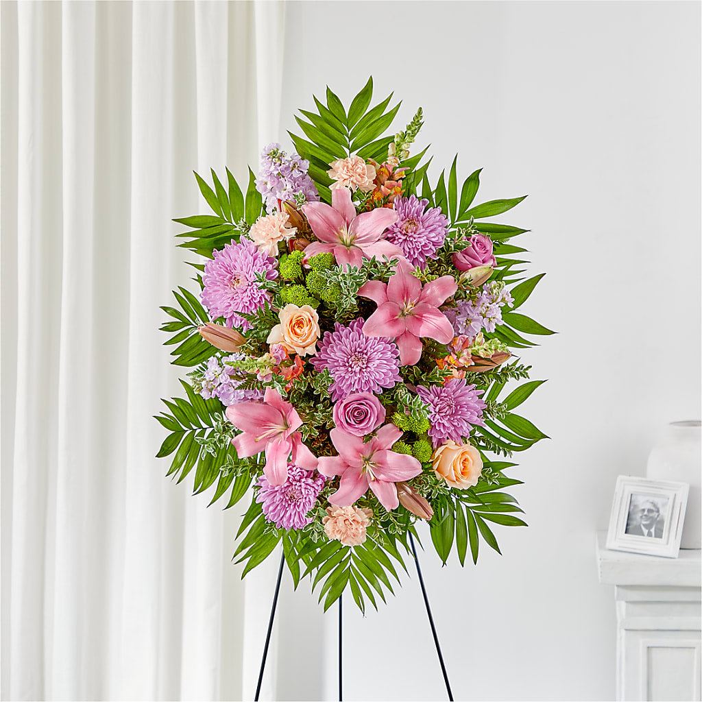 Love & Light Standing Spray – HELEN'S FLORIST AND GARDEN CENTER, Whitehouse Station NJ