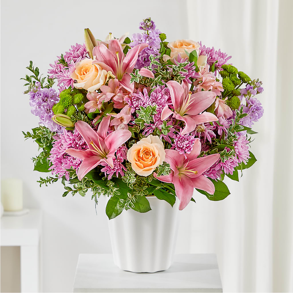 Supportive Embrace Tabletop Basket – HELEN'S FLORIST AND GARDEN CENTER, Whitehouse Station NJ