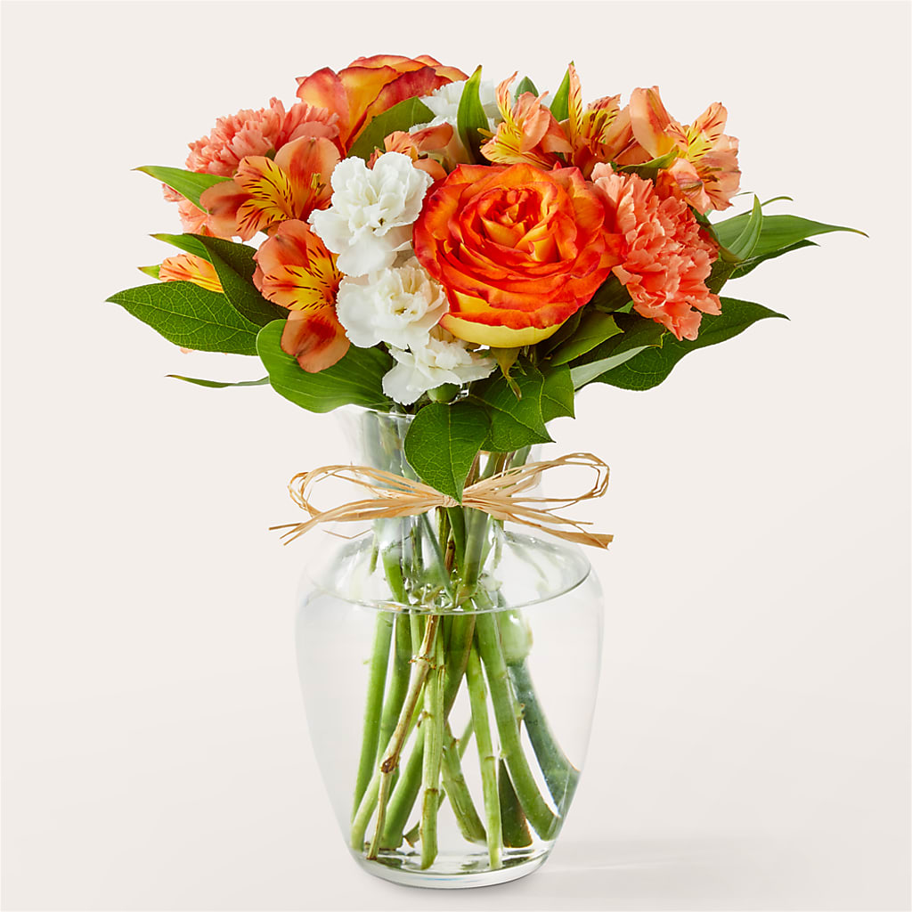 Apricot Glow Bouquet – HELEN'S FLORIST AND GARDEN CENTER, Whitehouse Station NJ