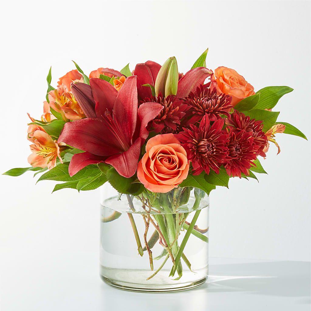Crimson Leaves Bouquet – HELEN'S FLORIST AND GARDEN CENTER, Whitehouse Station NJ