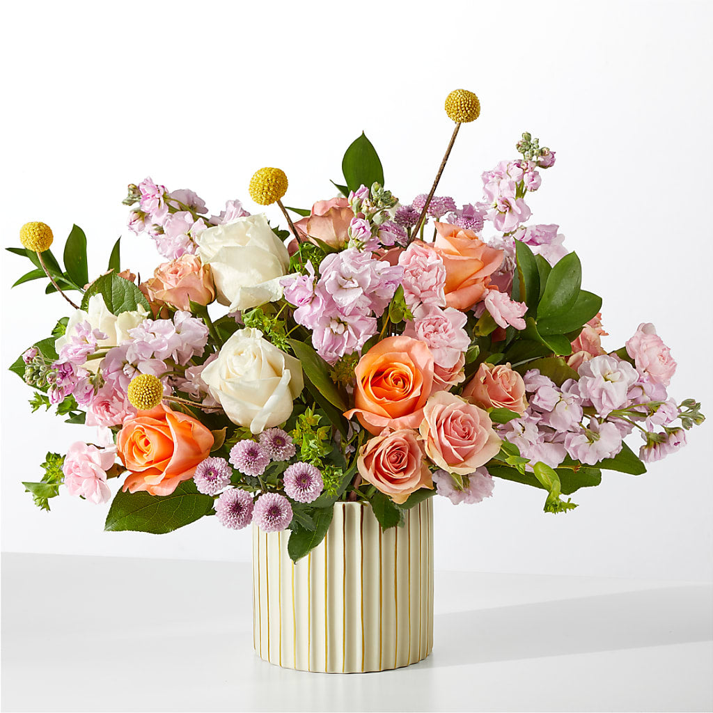 French Market Bouquet with Ivory Vase – HELEN'S FLORIST AND GARDEN CENTER, Whitehouse Station NJ