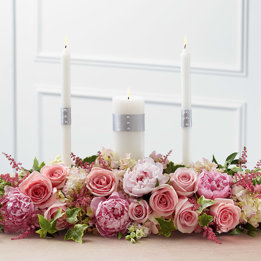 Worldwide Romance Unity Candle Arrangement – HELEN'S FLORIST AND GARDEN CENTER, Whitehouse Station NJ