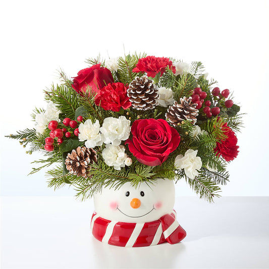 Jolly Snowman Bouquet – HELEN'S FLORIST AND GARDEN CENTER, Whitehouse Station NJ