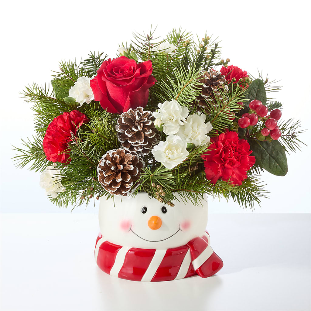 Jolly Snowman Bouquet – HELEN'S FLORIST AND GARDEN CENTER, Whitehouse Station NJ