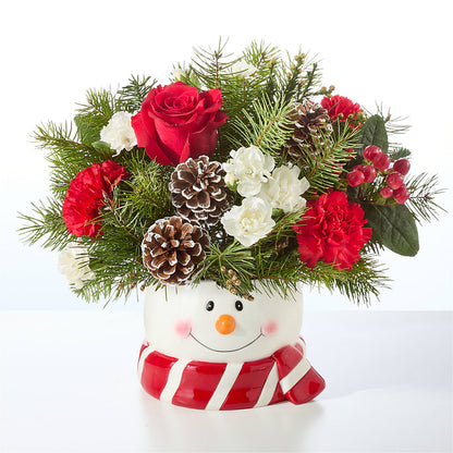 Jolly Snowman Bouquet – HELEN'S FLORIST AND GARDEN CENTER, Whitehouse Station NJ