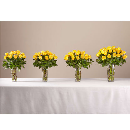 Long Stem Yellow Rose Bouquet – HELEN'S FLORIST AND GARDEN CENTER, Whitehouse Station NJ