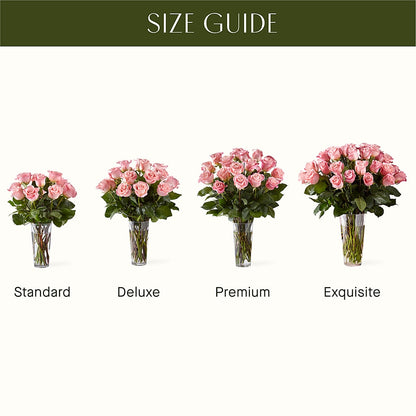 Long Stem Pink Rose Bouquet – HELEN'S FLORIST AND GARDEN CENTER, Whitehouse Station NJ