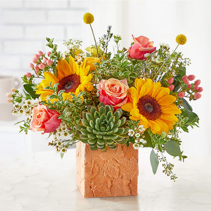 Sunflower Season Bouquet – HELEN'S FLORIST AND GARDEN CENTER, Whitehouse Station NJ