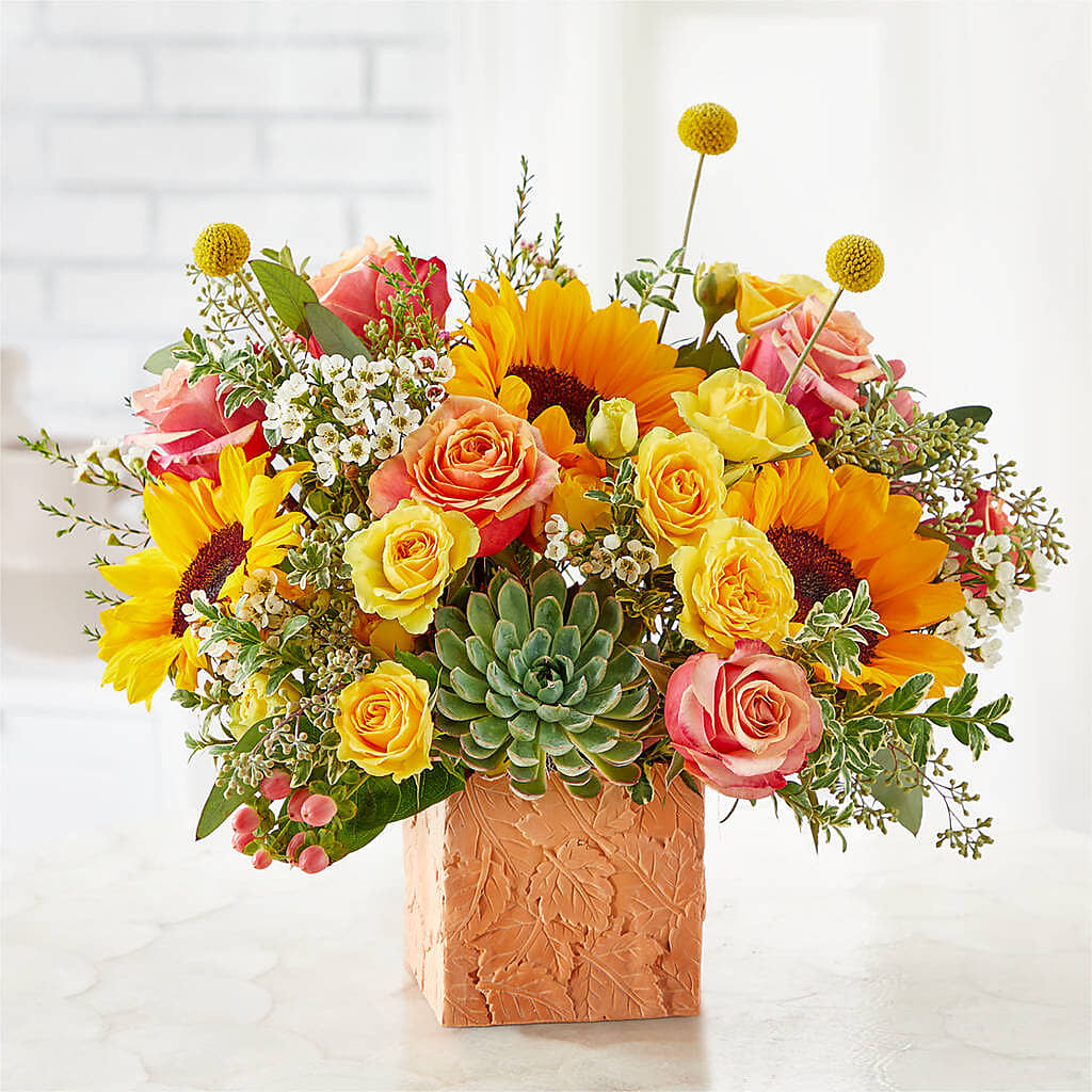 Sunflower Season Bouquet – HELEN'S FLORIST AND GARDEN CENTER, Whitehouse Station NJ