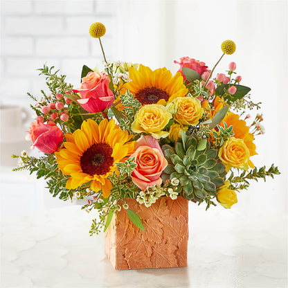 Sunflower Season Bouquet – HELEN'S FLORIST AND GARDEN CENTER, Whitehouse Station NJ