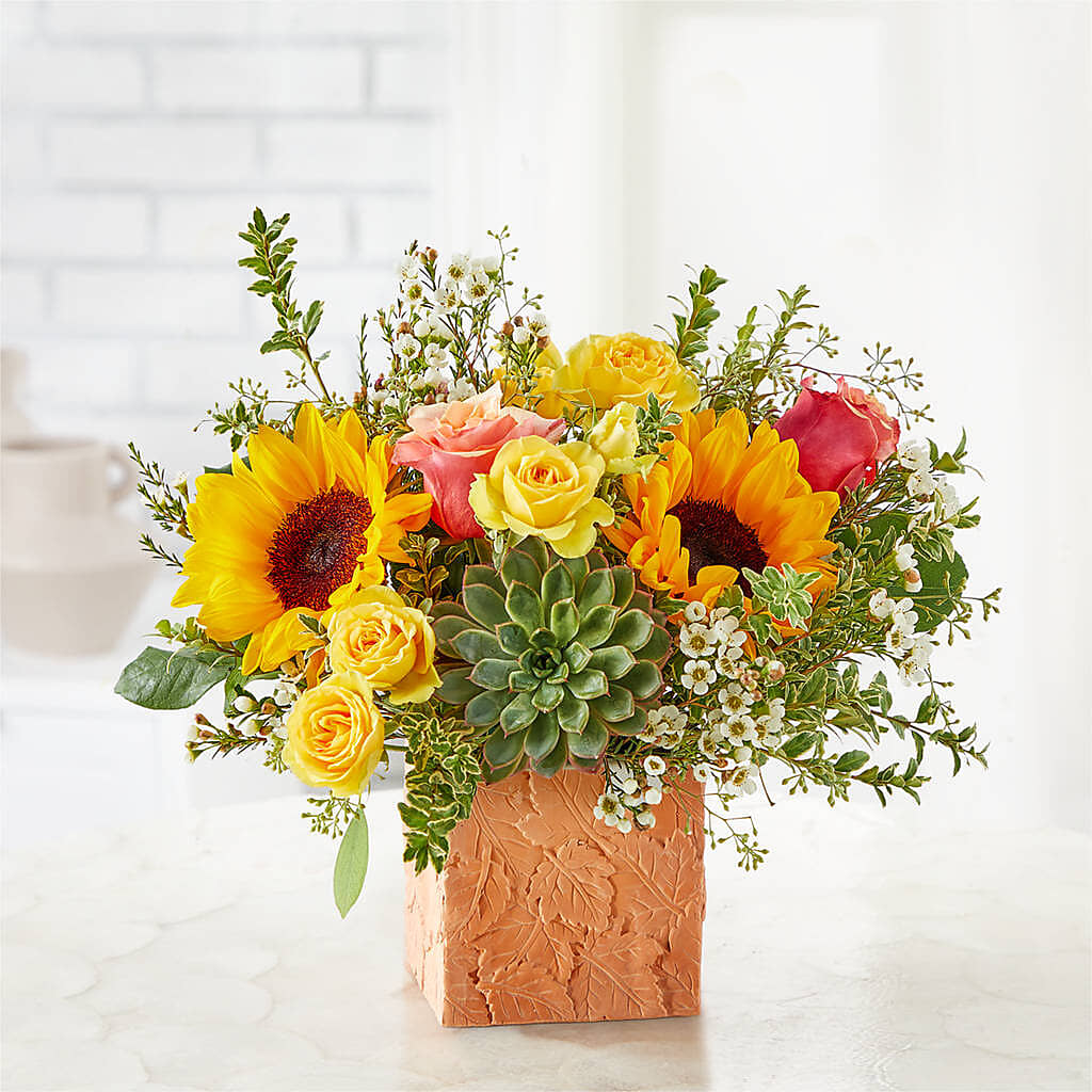 Sunflower Season Bouquet – HELEN'S FLORIST AND GARDEN CENTER, Whitehouse Station NJ