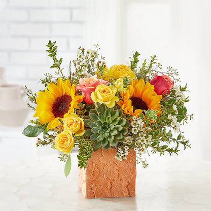 Sunflower Season Bouquet – HELEN'S FLORIST AND GARDEN CENTER, Whitehouse Station NJ