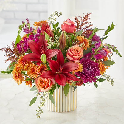 Burgundy Landscape Bouquet – HELEN'S FLORIST AND GARDEN CENTER, Whitehouse Station NJ