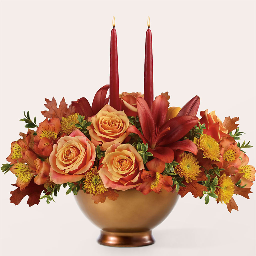 Harvest Table Centerpiece – HELEN'S FLORIST AND GARDEN CENTER, Whitehouse Station NJ