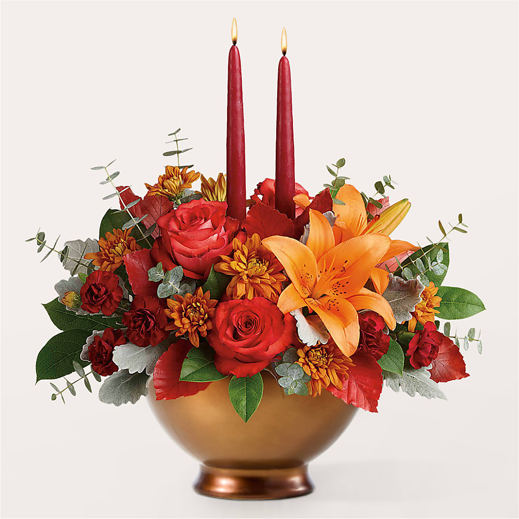 Fruits of Fall Centerpiece – HELEN'S FLORIST AND GARDEN CENTER, Whitehouse Station NJ