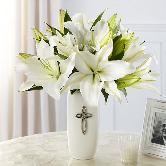 Faithful Blessings Bouquet – HELEN'S FLORIST AND GARDEN CENTER, Whitehouse Station NJ