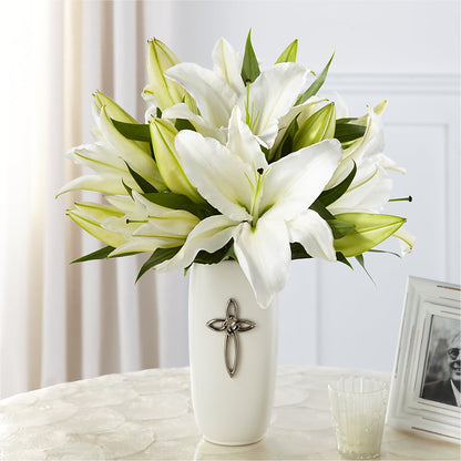 Faithful Blessings Bouquet – HELEN'S FLORIST AND GARDEN CENTER, Whitehouse Station NJ