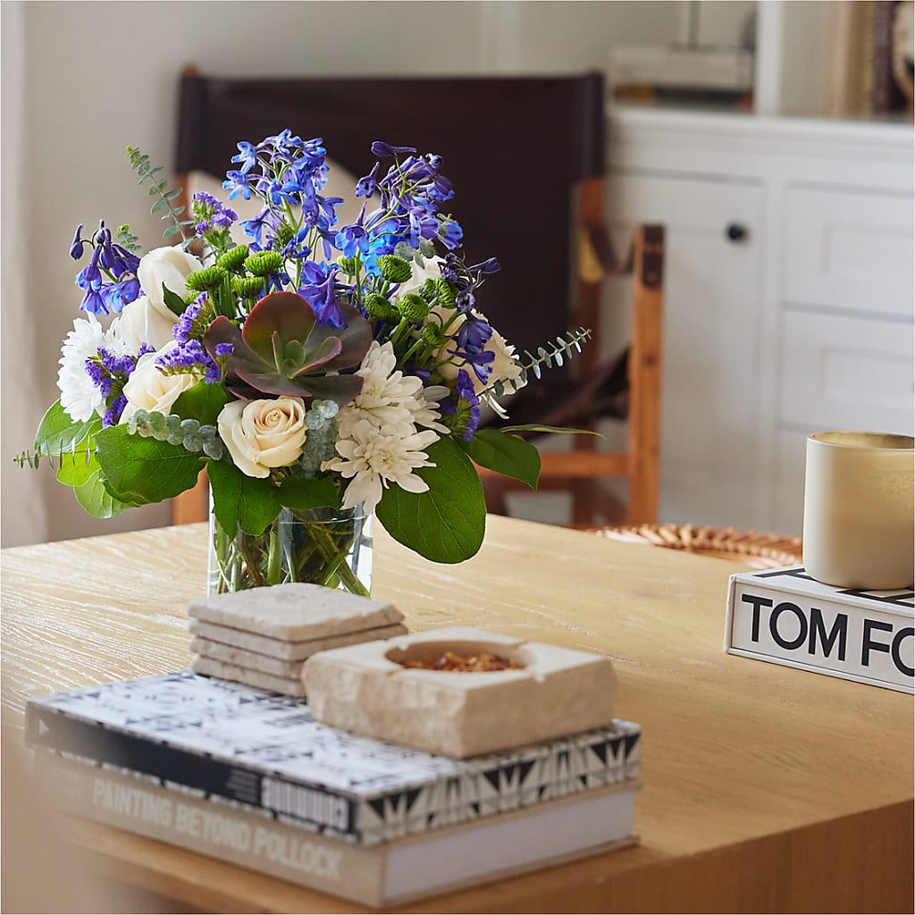 Cerulean Waves Bouquet – HELEN'S FLORIST AND GARDEN CENTER, Whitehouse Station NJ