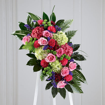 Refreshing Mix Standing Spray – HELEN'S FLORIST AND GARDEN CENTER, Whitehouse Station NJ