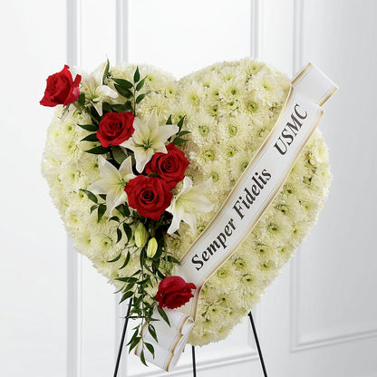 Heartfelt Hero Standing Heart – HELEN'S FLORIST AND GARDEN CENTER, Whitehouse Station NJ