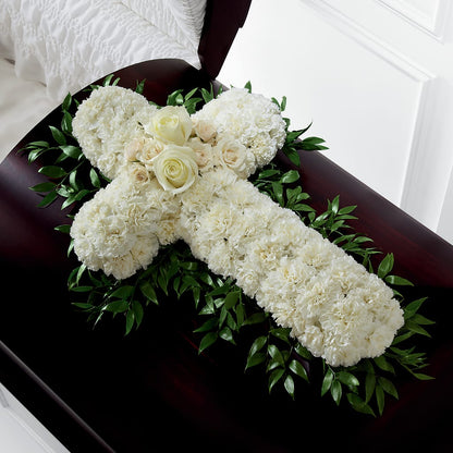 Peaceful Memories Casket Spray (Standard) – HELEN'S FLORIST AND GARDEN CENTER, Whitehouse Station NJ