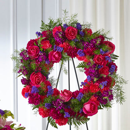Calming Colors Wreath – HELEN'S FLORIST AND GARDEN CENTER, Whitehouse Station NJ