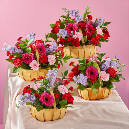 Pink Picnic Basket – HELEN'S FLORIST AND GARDEN CENTER, Whitehouse Station NJ