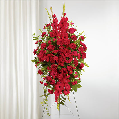 From the Heart Standing Spray – HELEN'S FLORIST AND GARDEN CENTER, Whitehouse Station NJ