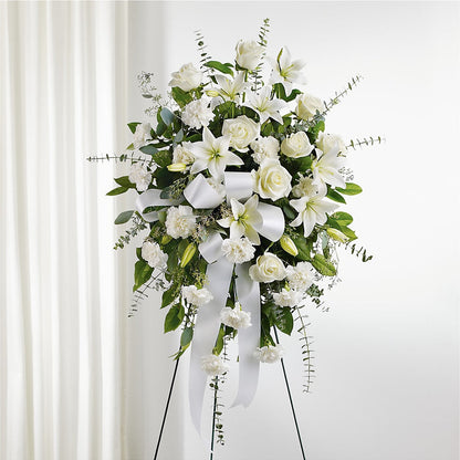 With Care Standing Spray – HELEN'S FLORIST AND GARDEN CENTER, Whitehouse Station NJ