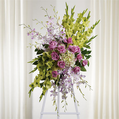 Lasting Legacy Standing Spray – HELEN'S FLORIST AND GARDEN CENTER, Whitehouse Station NJ